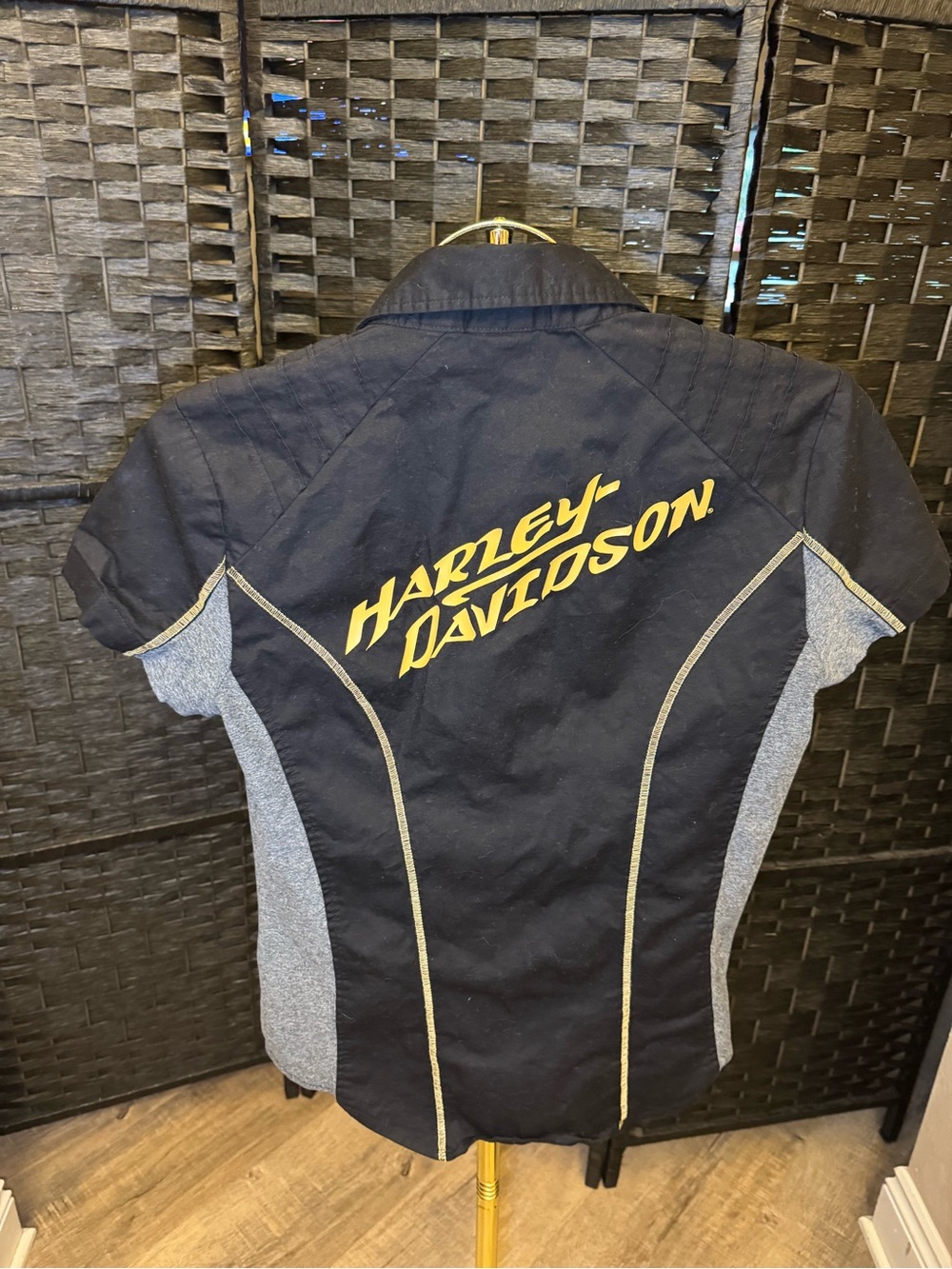 Harley-Davidson women’s Black & Gray Short Sleeve Riding Shirt